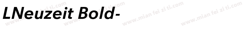 LNeuzeit Bold字体转换